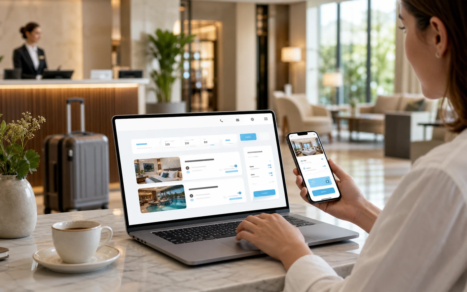Ospite che prenota dal sito hotel con Booking Engine Scidoo