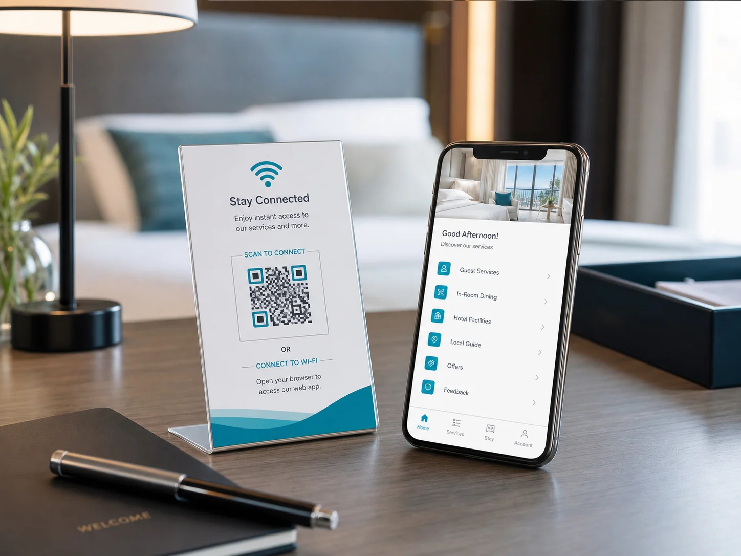 Menu digitale della Web App Concierge