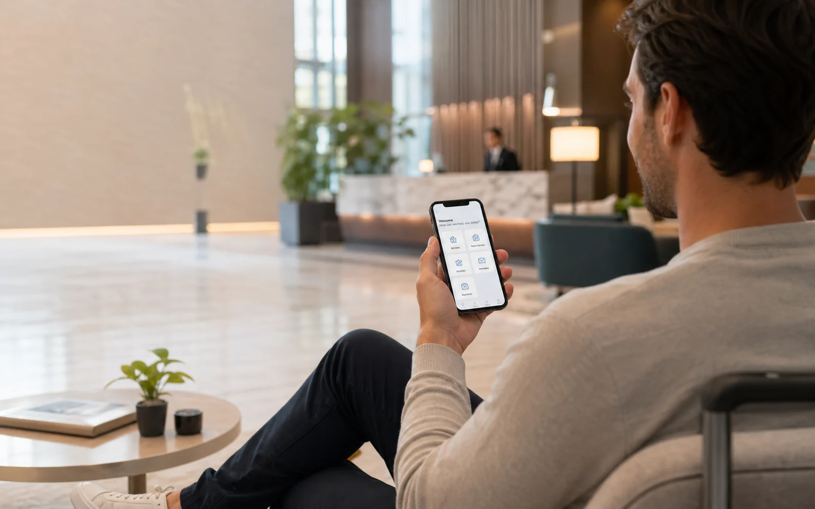 Web App Concierge Scidoo su smartphone