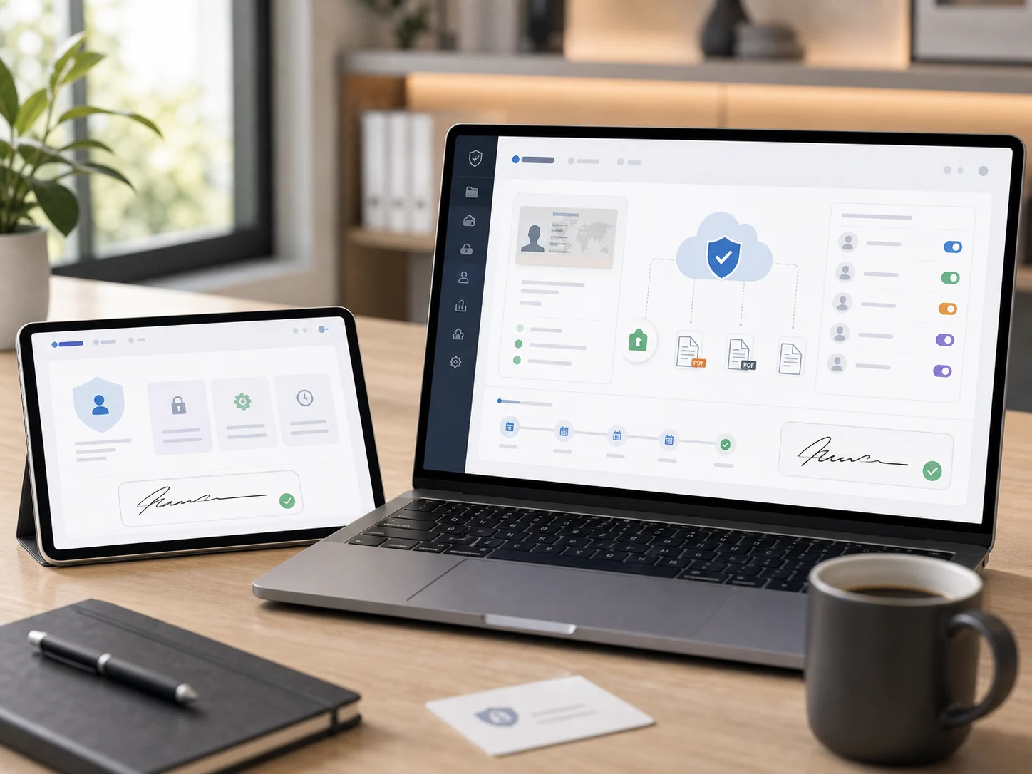 Dashboard privacy per documenti digitali in cloud
