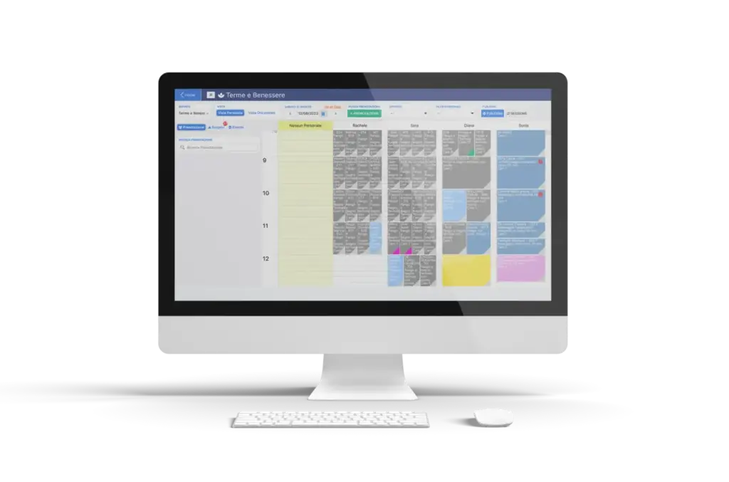 Agenda SPA Scidoo per appuntamenti cabine e operatori